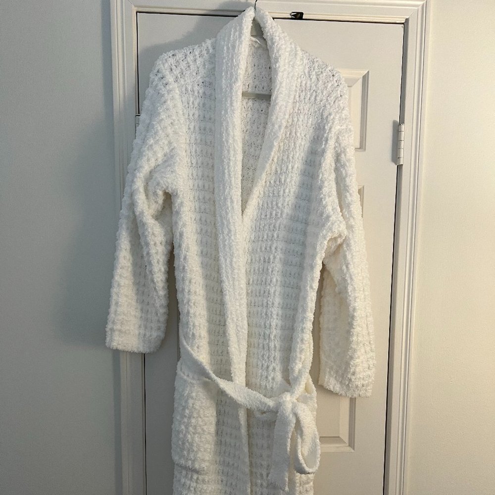 POTTERY BARN COZY WAFFLE SWEATER ROBE